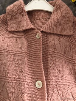 staroruzovy sveter dlhy - 2