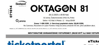 Predaj vstupeniek Oktagon 81 - 2