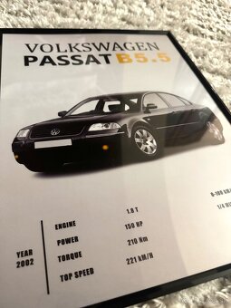 Volkswagen Passat B5.5 OBRAZ A3 s rámom - 2