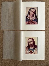 sväté obrázky, kovový kríž - 2