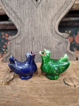 Starý keramický pískací vtáčik - 2