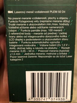 Laserovy merač vzdialenosti - 2