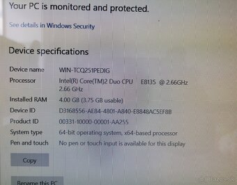All-in-one Imac 20" SSD 256Gb, Windows 10 - 2
