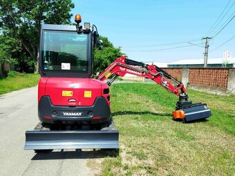 minibager Yanmar SV26 rýpadlo + mulčovač CANGINI mulcher - 2