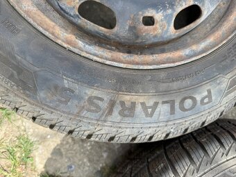Zimne pneu Barum 165/70 r14 na plechoch 5x100 r14 - 2