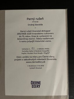 Čierne diery - Parný rušen - Gavalda - 2