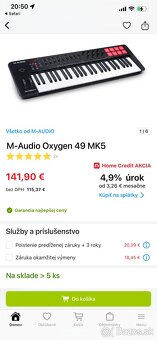 MIDI klavesy M-AUDIO OXYGEN 49 - 2
