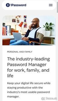 Predplatne 1Password na rok - 2