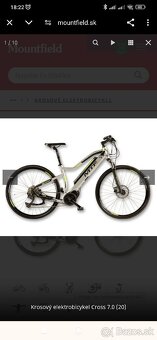 Nový Krosový elektrobicykel/ebike MTF Cross 7.0 - 2