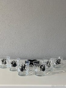 Súprava šálok na kávu alebo čaj, zo skla - 2