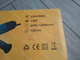 Uhlová brúska , flexa , karbobrúska 125mm - 1350W -nová - 2