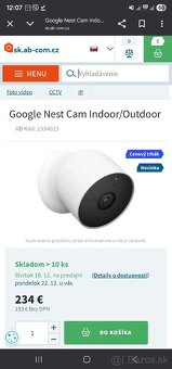 Kamera Google Nest Cam (vonkajšia/bezdrôtová) - 2