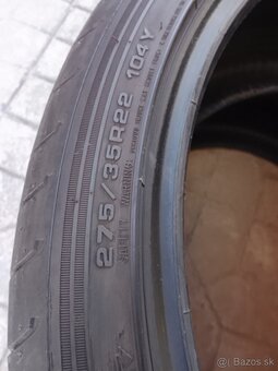 Predám letné pneu 275/35r22 - 2