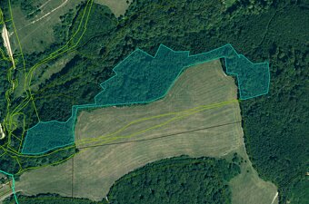Závada – 1.834 m2 LESOV (Urbáru) – PREDAJ - 2