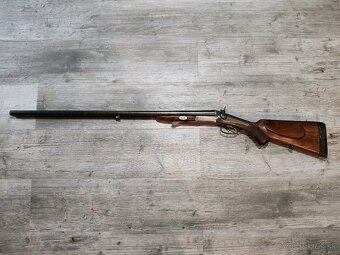 Historická lancasterová brokovnica Lindenburg - pred r. 1890 - 2