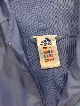 Modrá vetrovka Adidas z 90. rokov - 2