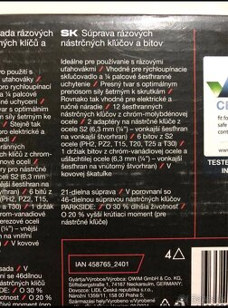 Súprava razovych/nastrčnych kĺučov a bitov - 2