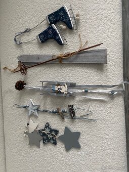 Vianočné - zimné drevené dekorácie - 2