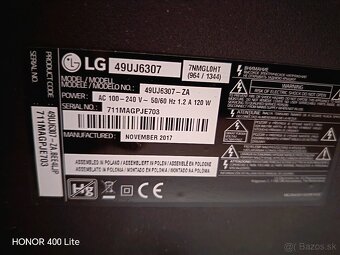 Predám TV LG 49UJ6307 - 2