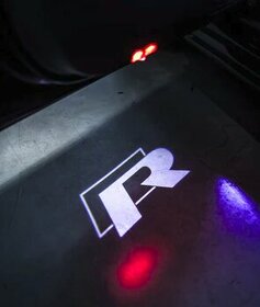 Logo LED projektory do dveri - hologramy SKODA VW AUDI - 2