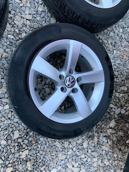 Predám elektrony VW 5x112 R16 + pneu 205/55 R16 - 2