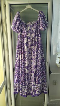 Dámske šaty nové purpurové XL - 2