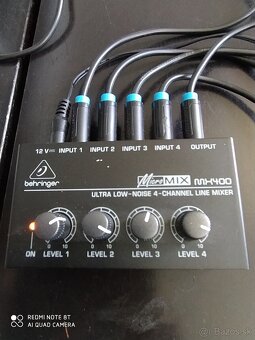 Micro mix Behringer MK-400 + 4 káble Vention - 2