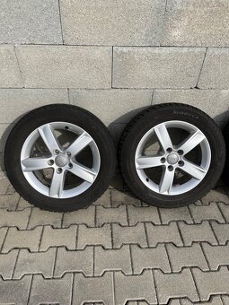 Original Audi 5x112 R16 + Matador Zimné Pneu 205/55 R16 - 2