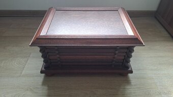 Drevená kazeta na 100 ks mincí - 2