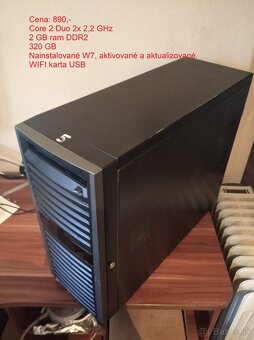 HERNÍ / KANCELÁŘSKÉ Počítače s WIFI a W7 od 790,- - 2