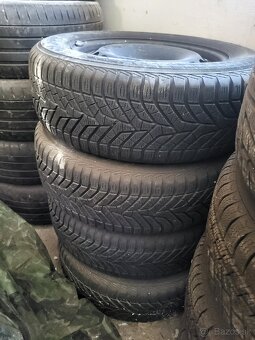 Plechové disky +pneu R16 5x112 WV 215/60 - 2