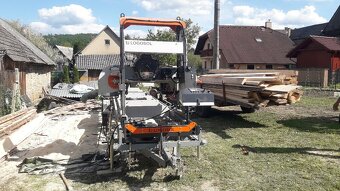 Porez guľatiny - mobilná pásová píla / mobilný gater - 2