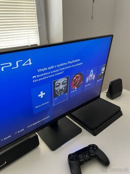 Predám Playstation4 Slim 500Gb + Herny monitor. - 2