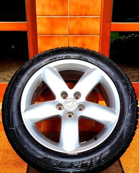alu R17 5x108 orig. Peugeot 407, zimné pneu 215/55 - 2
