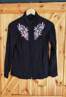 Dámska čierna košeľa - 2