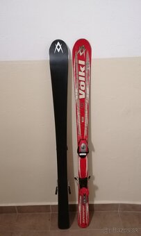 Lyže 141cm + lyžiarky - 2