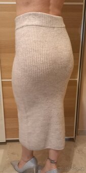 Vlnená nová sukňa S - 2