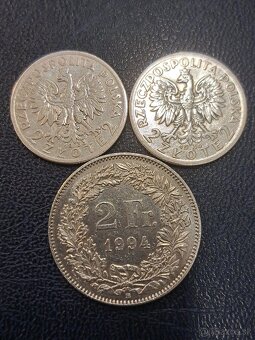 Mince strieborné - 2