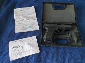 Vzduchová pištol Walther CP99, čierna + diabolky, bombičky - 2