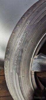 Predám letné pneumatiky Dunlop na el.diskoch 4x - 2