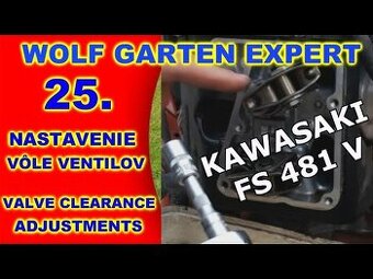 Kawasaki FS 481 V. Nastavenie vôle ventilov motora. - 2