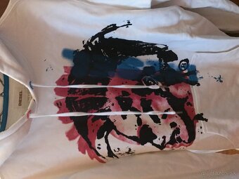 DIESEL originál white pánska mikinka L/XL - 2
