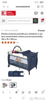 Predam cestovnu postielku za symbolickych 10eur - 2
