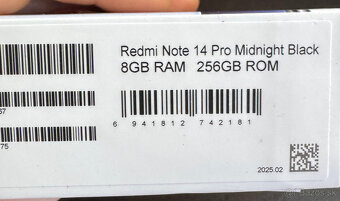 Xiaomi Redmi Note 14 pro 4G nový - 2