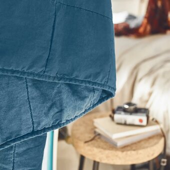 Ikea gulved ľanový posteľný prehoz 270cmx260cm - 2