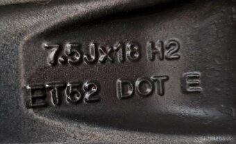 Originál AL disky Mercedes - Benz V R18+zimné pneumatiky - 2
