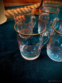 Zlate retro poháriky s uškom - 2