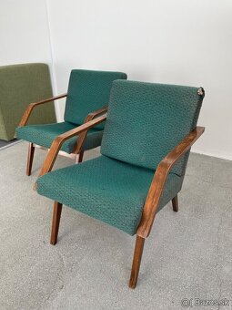 Retro zelené kreslá 70. roky - 2