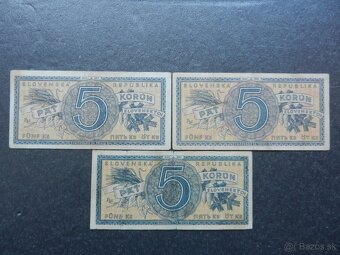 Bankovky slovenský štát nep. a perf. 6 - 2