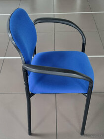 Modré stoličky - kancelárske - 2
